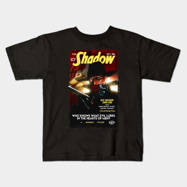 Alec Baldwin as The Shadow, 1994 Kids T-Shirt by UnlovelyFrankenstein